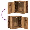 vidaXL ντουλάπια τοίχου γκαράζ 2 τεμ. Παλιό Ξύλο κατασκευασμένο ξύλο