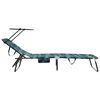 vidaXL Πτυσσόμενη ξαπλώστρα 2 pcs Πράσινο 56 x 190 x 81εκ ύφασμα