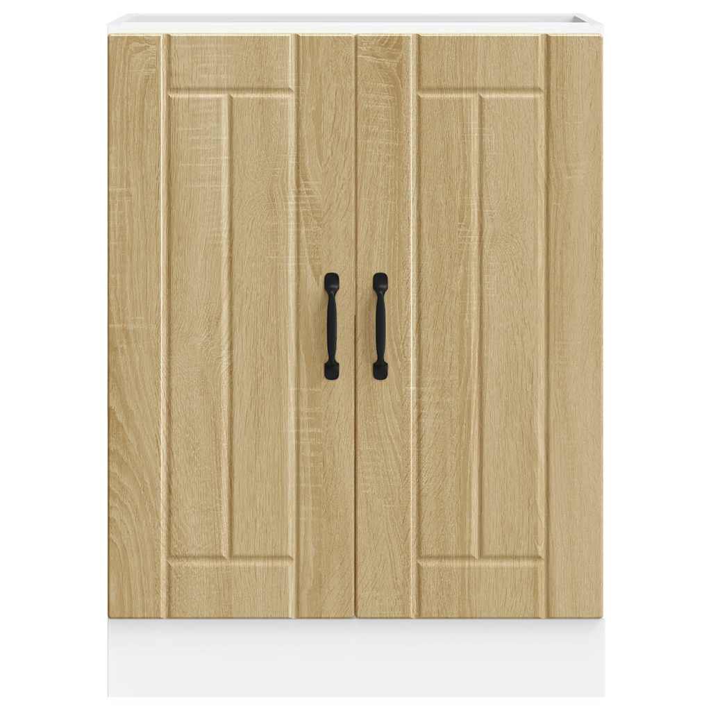 vidaXL Ντουλάπι βάσης νεροχύτη "Lucca" Sonoma Oak Engineered Wood