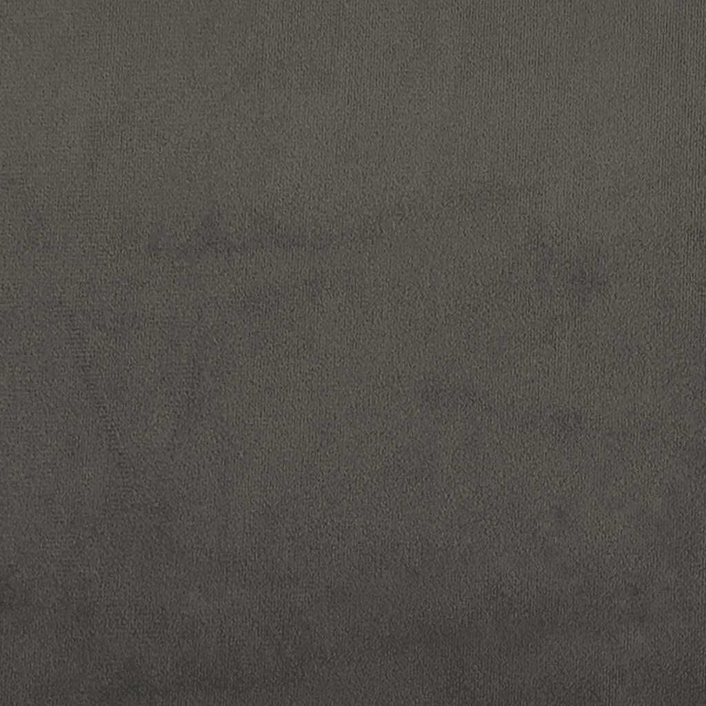 vidaXL Στρώμα με Pocket Springs Σκούρο Γκρι 120x210x20 εκ. Βελούδινο