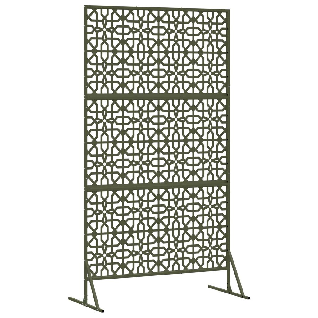 vidaXL Οθόνη Ιδιωτικότητας Ελιά 100x50x180 εκ Χάλυβας.