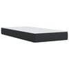 vidaXL Κρεβάτι Boxspring με Στρώμα Μαύρο 100x200εκ.από Συνθετικό Δέρμα