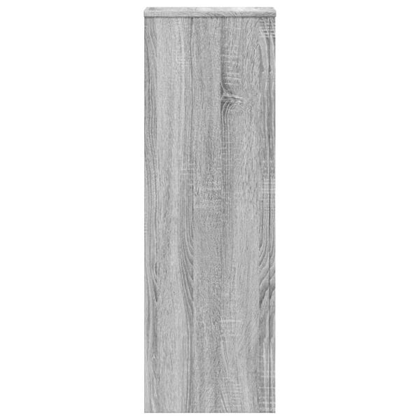 vidaXL Βάσεις Φυτών Γκρι Sonoma 33x33x100εκ. Επεξεργασμένο Ξύλο