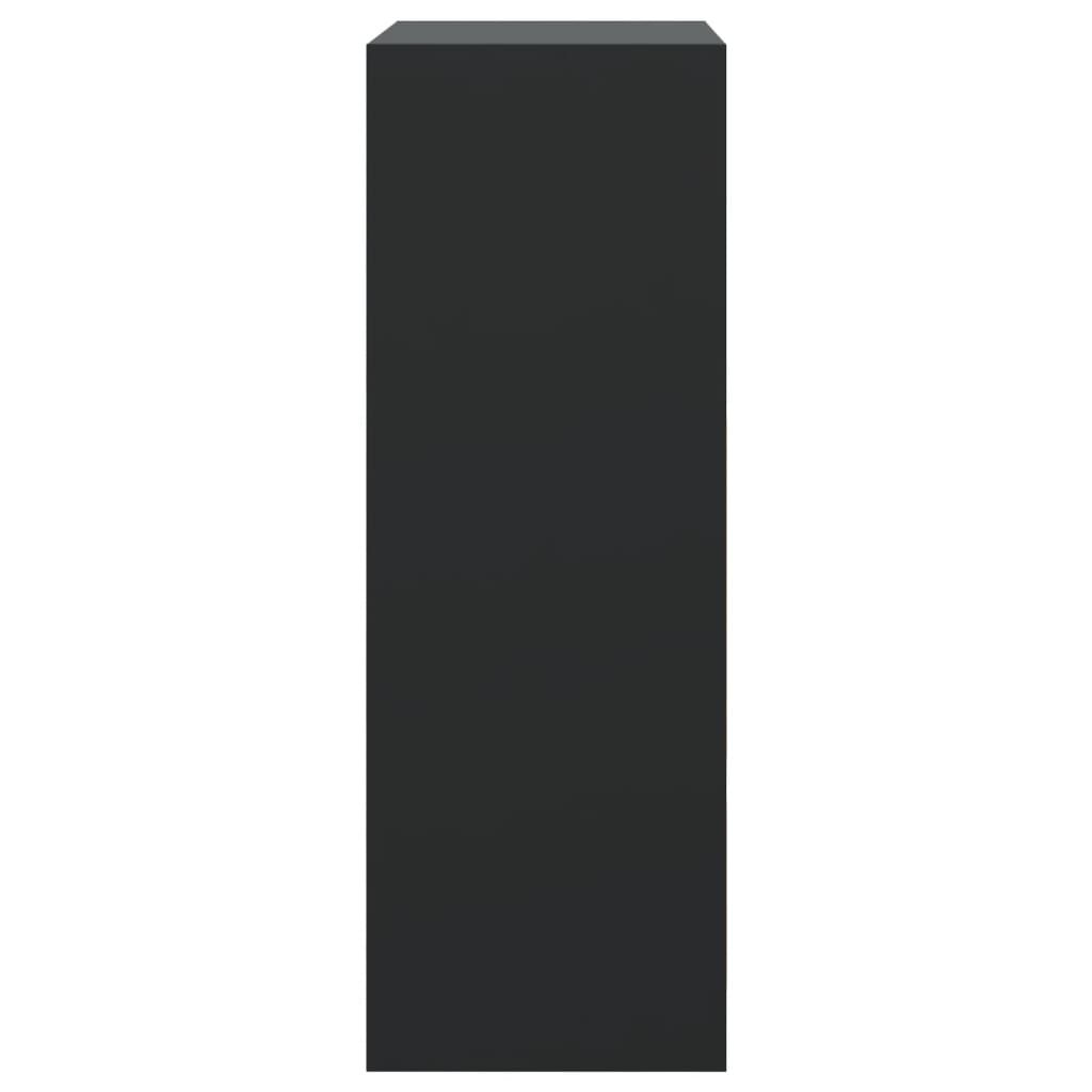 vidaXL Παπουτσοθήκη Μαύρη 60x34x96,5 εκ. από Επεξεργασμένο Ξύλο