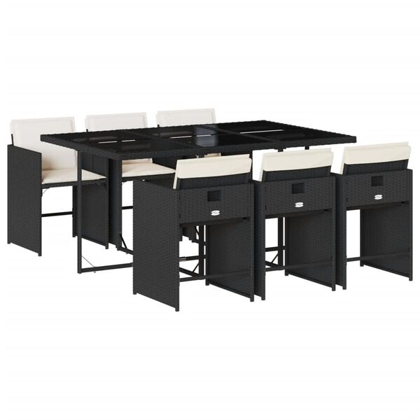 vidaXL &Sigma;&epsilon;&tau; &Tau;&rho;&alpha;&pi;&epsilon;&zeta;&alpha;&rho;ί&alpha;&sigmaf; &Kappa;ή&pi;&omicron;&upsilon; 7 &Tau;&epsilon;&mu;. &Mu;&alpha;ύ&rho;&omicron; &Sigma;&upsilon;&nu;&theta;&epsilon;&tau;&iota;&kappa;ό &Rho;&alpha;&tau;ά&nu; &mu;&epsilon; &Mu;&alpha;&xi;&iota;&lambda;ά&rho;&iota;&alpha;