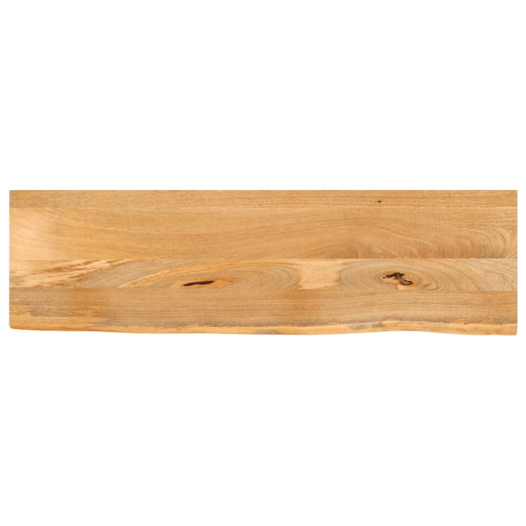 vidaXL Επιφάνεια Τραπεζιού 100x40x3,8 εκ. Live Edge Μασίφ Ξύλο Μάνγκο