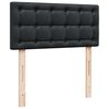 vidaXL Οθωμανικό κρεβάτι με στρώμα Μαύρο 80x200cm Faux Leather
