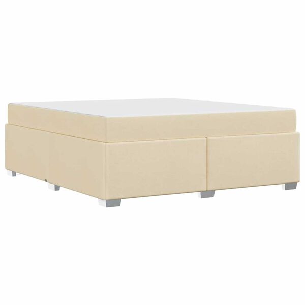 vidaXL Σκελετός Κρεβατιού Άλλο Κρεμ 180 x 200 cm ύφασμα