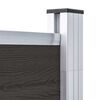 vidaXL Πάνελ Περίφραξης Μαύρο 180 x 186 εκ. από WPC