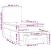vidaXL &Kappa;&rho;&epsilon;&beta;ά&tau;&iota; Boxspring &mu;&epsilon; &Sigma;&tau;&rho;ώ&mu;&alpha; &Sigma;&kappa;&omicron;ύ&rho;&omicron; &Mu;&pi;&lambda;&epsilon; 90x200 &epsilon;&kappa;. &Beta;&epsilon;&lambda;&omicron;ύ&delta;&iota;&nu;&omicron;