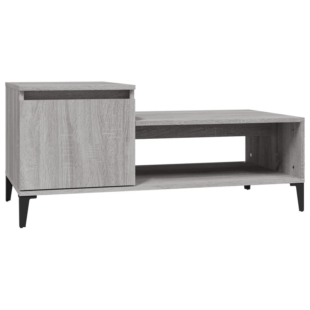 vidaXL Τραπεζάκι Σαλονιού Γκρι Sonoma 100x50x45 εκ. Επεξεργασμένο Ξύλο