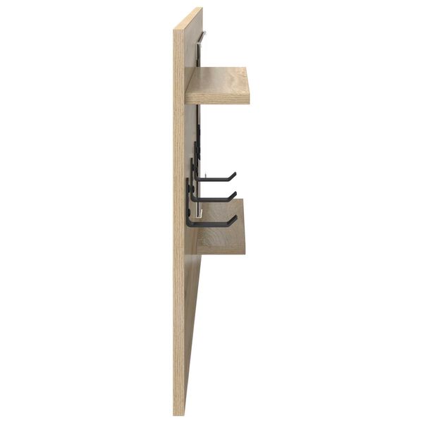 vidaXL Τοίχου Κρεμάστρα Sonoma Oak 90 x 10 x 50 εκ Επεξεργασμένο ξύλο