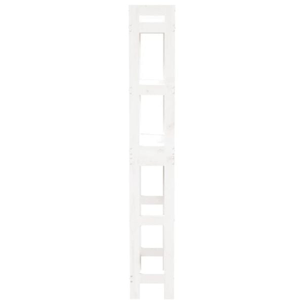 vidaXL Ραφιέρα για Τουαλέτα Λευκή 63 x 26 x 171 εκ. Μασίφ Ξύλο Πεύκου