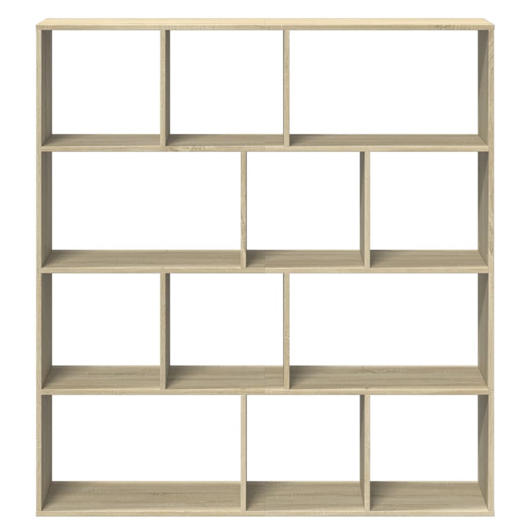 vidaXL Βιβλιοθήκη Χρώμα Sonoma Δρυς 132x29x141,5εκ. Επεξεργασμένο Ξύλο