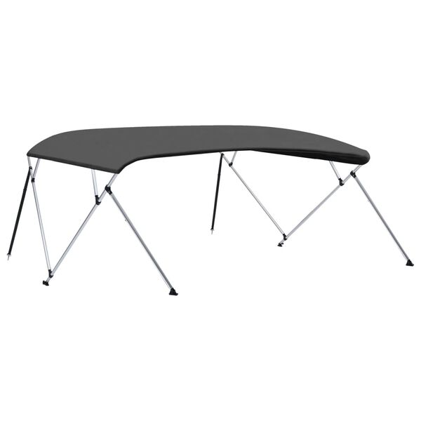 vidaXL Τέντα Σκάφους με 4 Αψίδες Ανθρακί 243x(230-244)x137 εκ.
