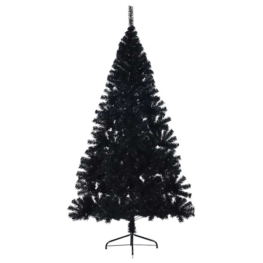 vidaXL Χριστουγεννιάτικο Δέντρο Μαύρο 240 cm PVC