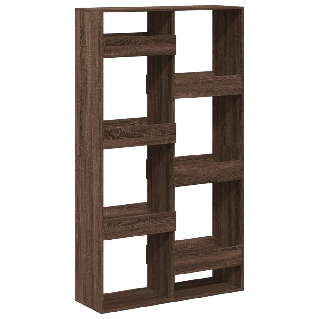 vidaXL Βιβλιοθήκη Καφέ Δρυς 100x33x175 εκ. από Επεξεργασμένο Ξύλο