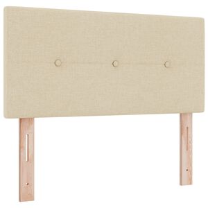 vidaXL Κεφαλάρι με κεφαλάρι Κρεμ 90 cm ύφασμα