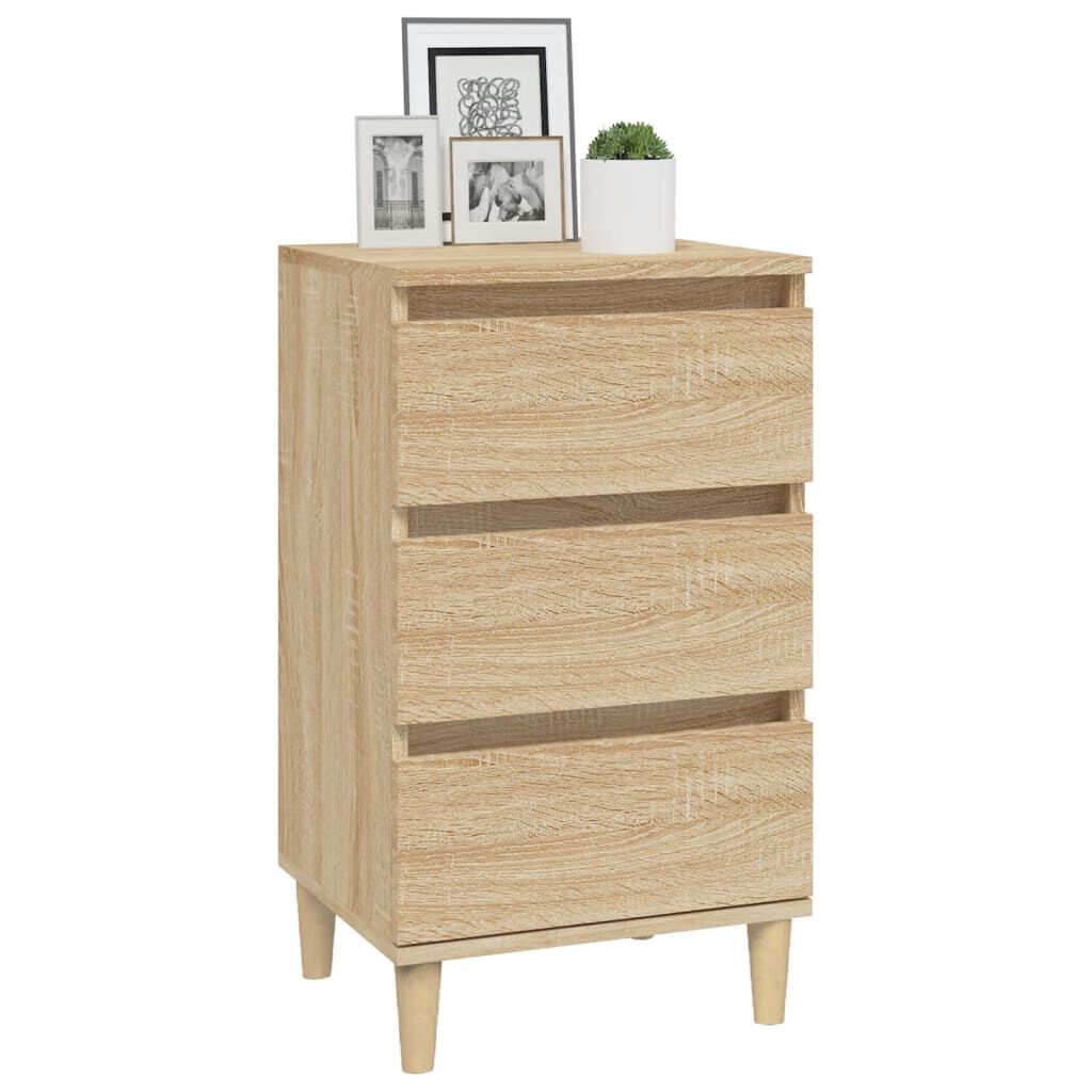 vidaXL Κομοδίνο Sonoma Δρυς 40x35x70 εκ. από Επεξεργασμένο Ξύλο
