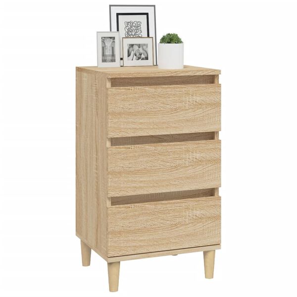 vidaXL Κομοδίνο Sonoma Δρυς 40x35x70 εκ. από Επεξεργασμένο Ξύλο