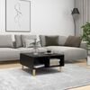 vidaXL Τραπεζάκι Σαλονιού Μαύρο 60 x 60 x 30 εκ. από Μοριοσανίδα