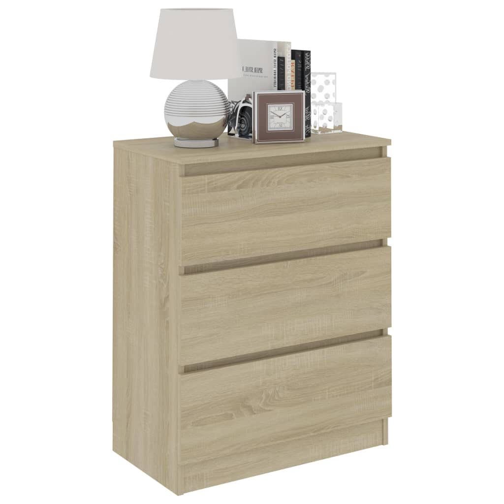 vidaXL Συρταριέρα Sonoma Δρυς 60 x 35 x 76 εκ. Επεξεργασμένο Ξύλο