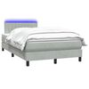 vidaXL &Kappa;&rho;&epsilon;&beta;ά&tau;&iota; Boxspring &mu;&epsilon; &Sigma;&tau;&rho;ώ&mu;&alpha; & LED &Alpha;&nu;&omicron;&iota;&chi;&tau;ό &Gamma;&kappa;&rho;&iota; 120x210 &epsilon;&kappa;. &Beta;&epsilon;&lambda;&omicron;ύ&delta;&iota;&nu;&omicron;