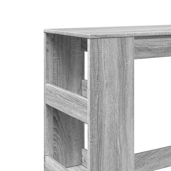 vidaXL Τραπέζι Μπαρ Γκρι Sonoma 90x40x103,5 εκ. από Επεξεργ. Ξύλο
