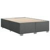 vidaXL Κρεβάτι Boxspring με Στρώμα Σκούρο Γκρι 140x190 εκ. Υφασμάτινο