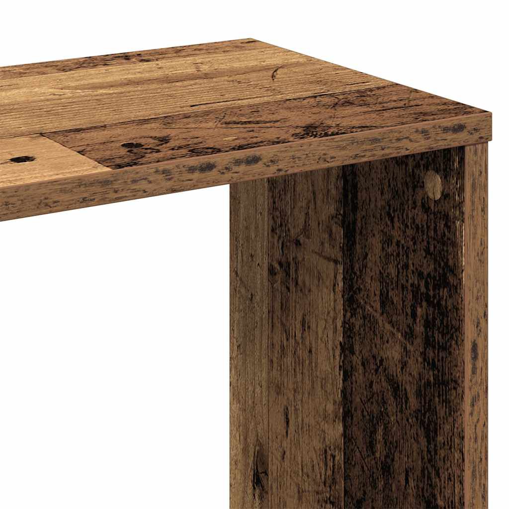 vidaXL Διαχωριστικό/Βιβλιοθήκη Παλιό Ξύλο 100x24x140εκ από Μοριοσανίδα