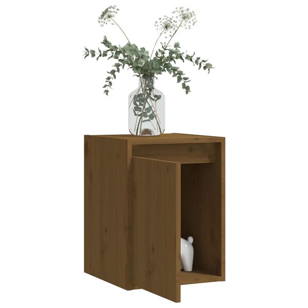 vidaXL Ντουλάπι Τοίχου Καφέ Μελί 30x30x40 εκ. από Μασίφ Ξύλο Πεύκου