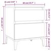 vidaXL Κομοδίνα 2 Τεμ. Γκρι Sonoma 40x35x50 εκ.