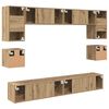 vidaXL &Sigma;&epsilon;&tau; &epsilon;&pi;ί&pi;&lambda;&omicron;&upsilon; &tau;&eta;&lambda;&epsilon;ό&rho;&alpha;&sigma;&eta;&sigmaf; 8 pcs Artisan Oak &Epsilon;&pi;&epsilon;&xi;&epsilon;&rho;&gamma;&alpha;&sigma;&mu;έ&nu;&omicron; &xi;ύ&lambda;&omicron;