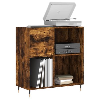 vidaXL Δισκοθήκη Καπνιστή Δρυς 84,5 x 38 x 89 εκ. από Επεξεργ. Ξύλο