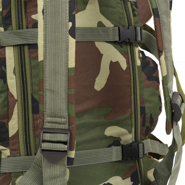 vidaXL Σάκος Ταξιδίου Στρατιωτικός 3 σε 1 Χρώμα Παραλλαγής 45 Λίτρα
