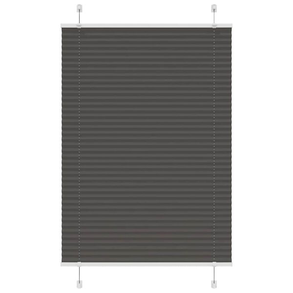 vidaXL Πλισέ περσίδα Μαύρο 85x150 cm Πλάτος υφάσματος 84,4 cm