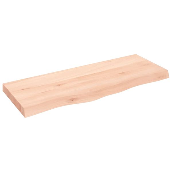 vidaXL Επιφάνεια Τραπεζιού 100x40x(2-6)εκ Ακατέργαστο Μασίφ Ξύλο Δρυός
