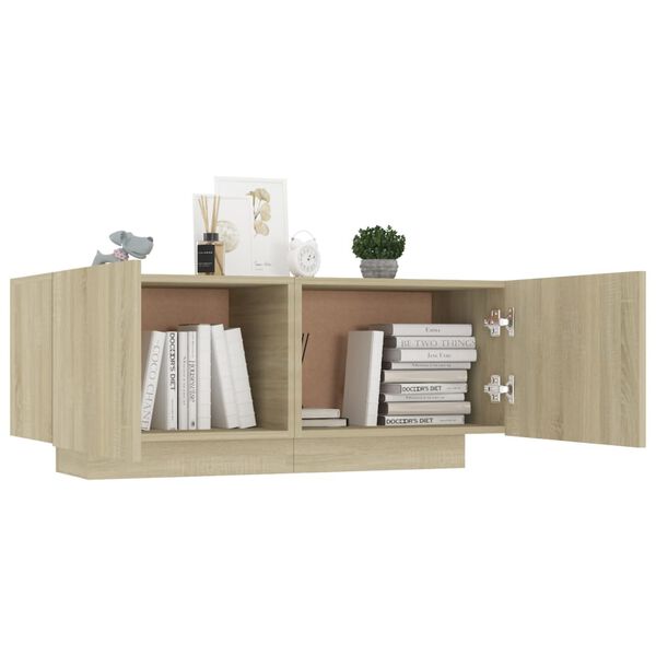 vidaXL Κομοδίνο Sonoma Δρυς 100 x 35 x 40 εκ. Επεξεργασμένο Ξύλο