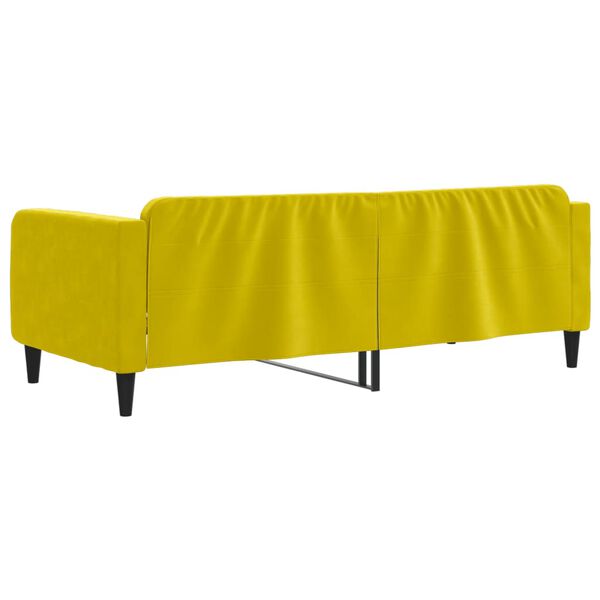 vidaXL Καναπές Κρεβάτι Κίτρινος 90 x 200 εκ. Βελούδινος
