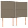 vidaXL Σκελετός Κρεβατιού Χωρίς Στρώμα Taupe 140x200 εκ. Υφασμάτινο