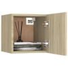 vidaXL Κομοδίνο Sonoma Δρυς 30,5 x 30 x 30 εκ. από Επεξ. Ξύλο