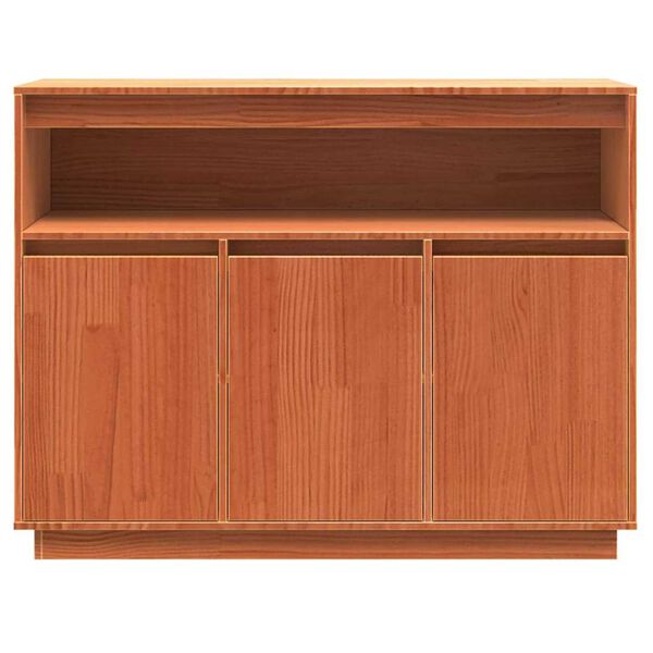 vidaXL Πλαϊνό γραφείο Καφέ 104,5 x 34 x 80 εκ