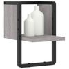 vidaXL Ράφι Τοίχου με Μπάρα Γκρι Sonoma 20x25x30 εκ.