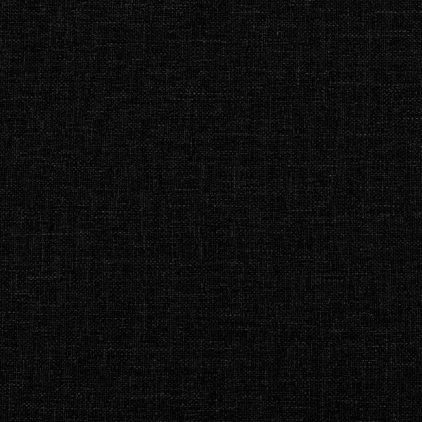 vidaXL Οθωμανικό κρεβάτι με στρώμα & LEDs Μαύρο 140x190 cm Ύφασμα
