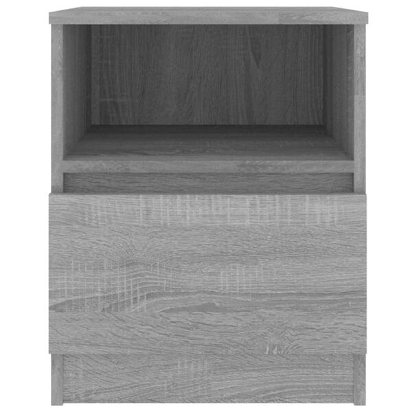 vidaXL Κομοδίνα 2 τεμ. Γκρι Sonoma 40x40x50 εκ. από Επεξεργασμένο Ξύλο