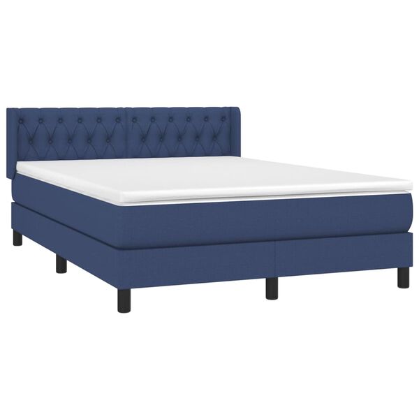 vidaXL &Kappa;&rho;&epsilon;&beta;ά&tau;&iota; Boxspring &mu;&epsilon; &Sigma;&tau;&rho;ώ&mu;&alpha; &Mu;&pi;&lambda;&epsilon; 140x200 &epsilon;&kappa;. &Upsilon;&phi;&alpha;&sigma;&mu;ά&tau;&iota;&nu;&omicron;