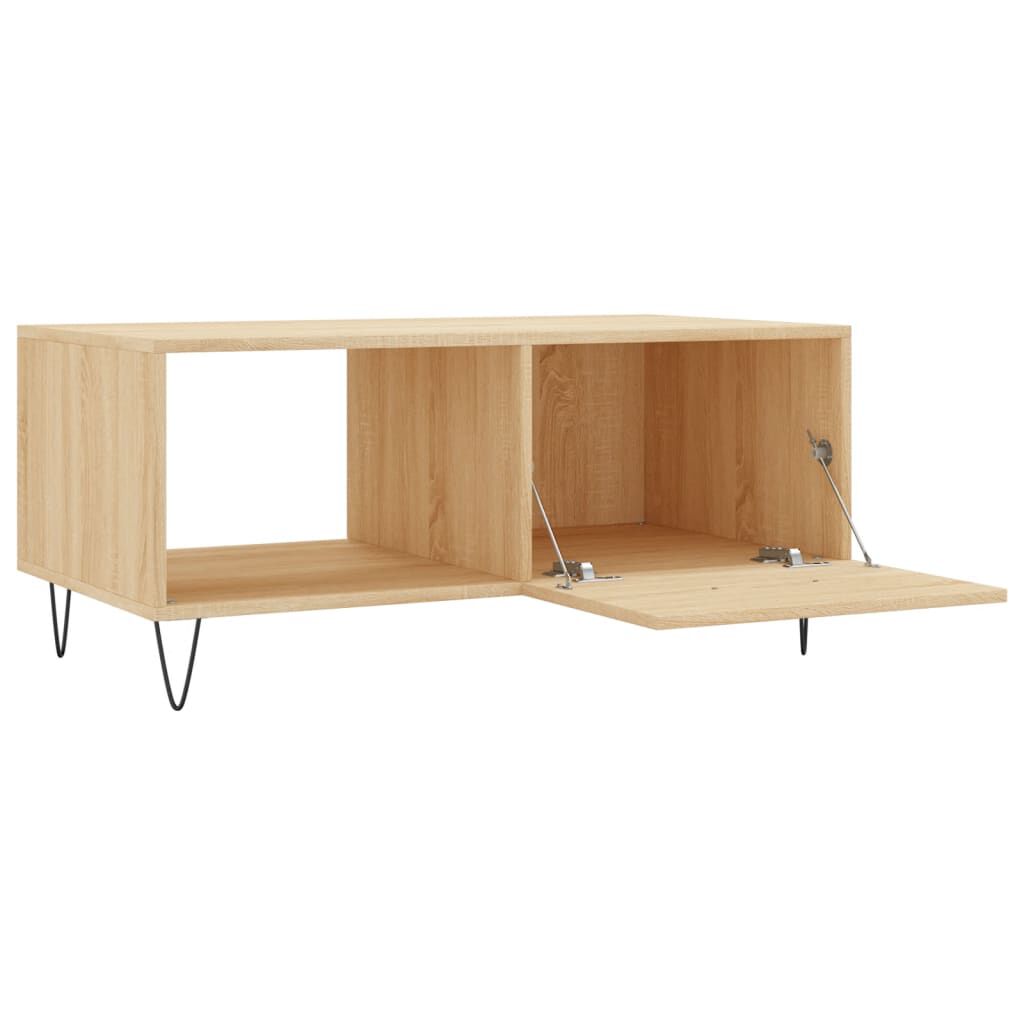 vidaXL Τραπεζάκι Σαλονιού Sonoma Δρυς 90x50x40 εκ. Επεξεργασμένο Ξύλο