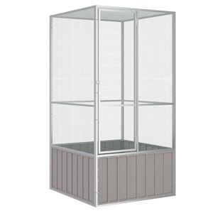 vidaXL &Kappa;&lambda;&omicron;&upsilon;&beta;ί &Pi;&omicron;&upsilon;&lambda;&iota;ώ&nu; &Gamma;&kappa;&rho;&iota; 111x107x211,5 &epsilon;&kappa; &alpha;&pi;ό &Gamma;&alpha;&lambda;&beta;&alpha;&nu;&iota;&sigma;&mu;έ&nu;&omicron; &Chi;ά&lambda;&upsilon;&beta;&alpha;