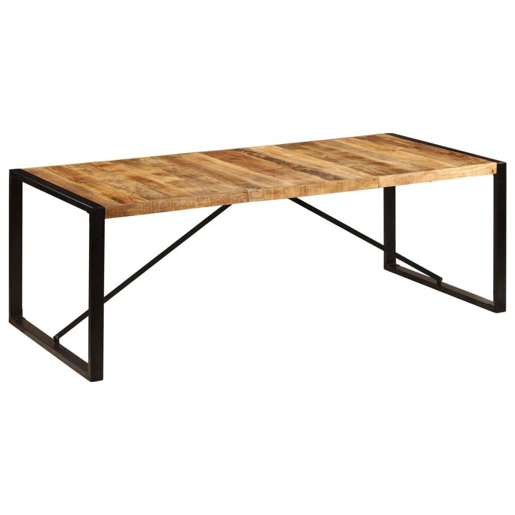 vidaXL Τραπεζαρία 220 x 100 x 75 εκ. από Μασίφ Ξύλο Μάνγκο