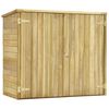 vidaXL Αποθήκη Εργαλείων Κήπου 135x60x123 εκ. Εμποτισμένο Ξύλο Πεύκου